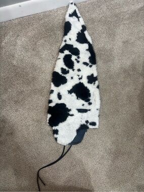 Mad Bomber cow-print winter trapper hat American made small/medium